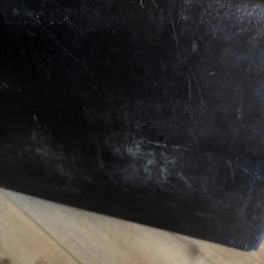 Vintage Samsonite Black Briefcase with Silver Accents